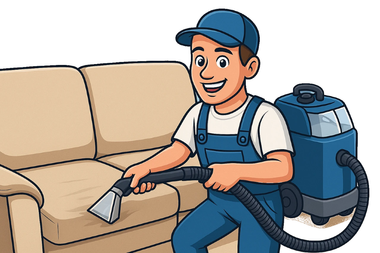 הדמות של Renew Clean מנקה ריפוד